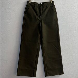 New CO Military Green Cropped Work Pant Size S